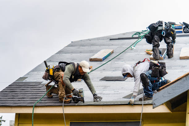 Professional Roofing technician working in Red Hill, PA